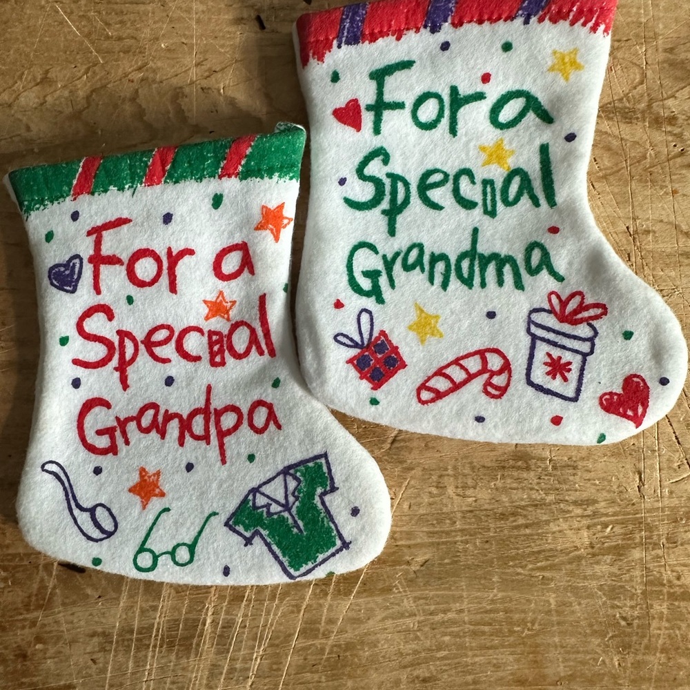 Vintage Grandparents Stockings